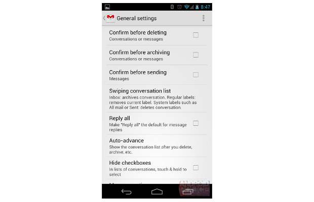 Gmail 4.2 app for Android